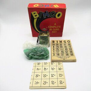 Somerville Bingo Game Made in Canada Complete 18 Card Set Chips